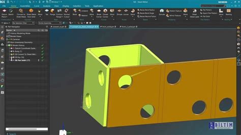 convert a hollow box to sheet metal in seimans nx|[NX 7] Convert to sheet metal .